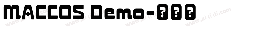 MACCOS Demo字体转换